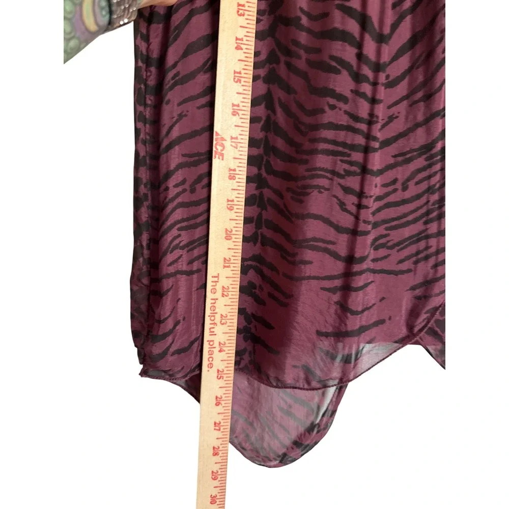 Whimsy‎ Goth Vtg H Trend Size S Sleeveless Tiger Print Tunic Top Made in Italy - Picture 8 of 9